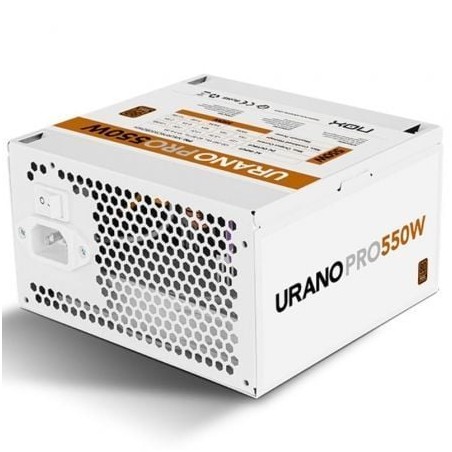 Fuente de Alimentación Nox Hummer Urano Pro White- 550W- Ventilador 12cm- 80 Plus Bronze