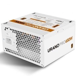Fuente de Alimentación Nox Hummer Urano Pro White- 650W- Ventilador 12cm- 80 Plus Bronze