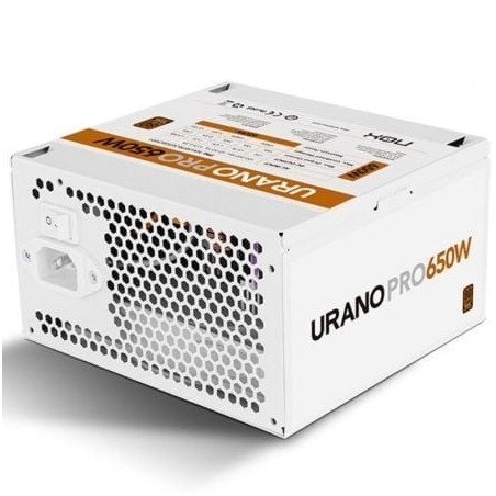 Fuente de Alimentación Nox Hummer Urano Pro White- 650W- Ventilador 12cm- 80 Plus Bronze