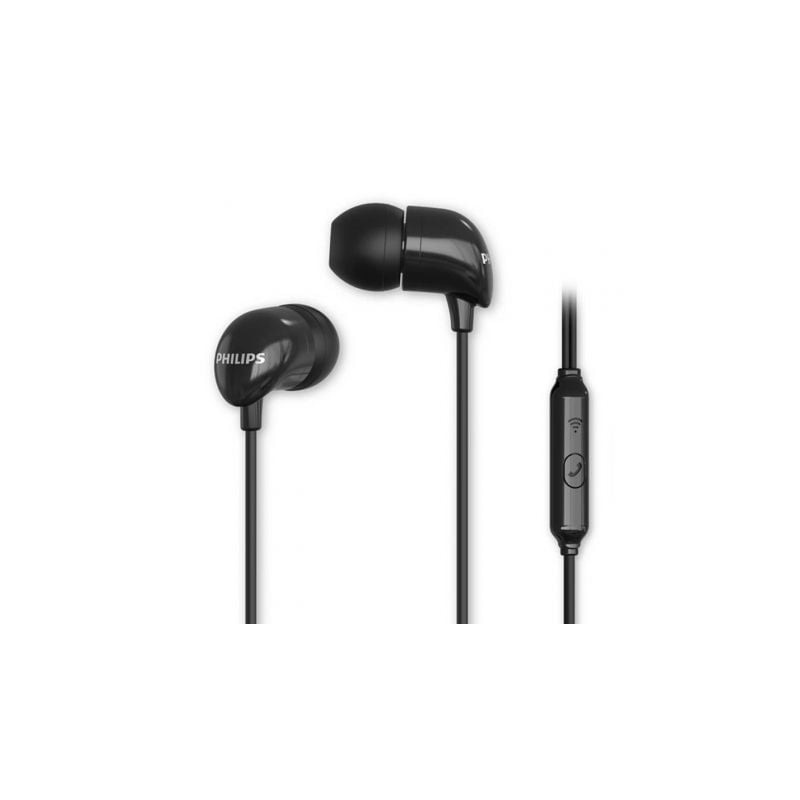 Auriculares Intrauditivos Philips TAE1126BK- con Micrófono- Jack 3-5- Negros