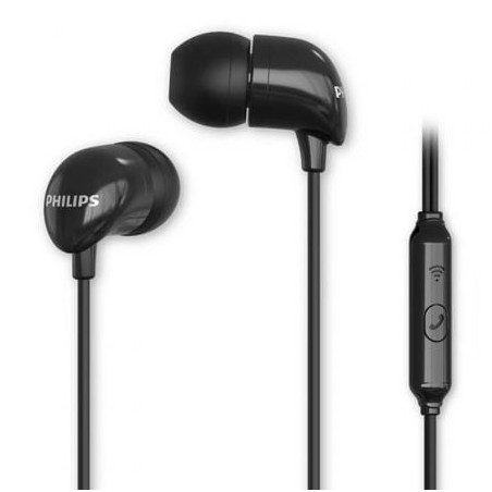 Auriculares Intrauditivos Philips TAE1126BK- con Micrófono- Jack 3-5- Negros