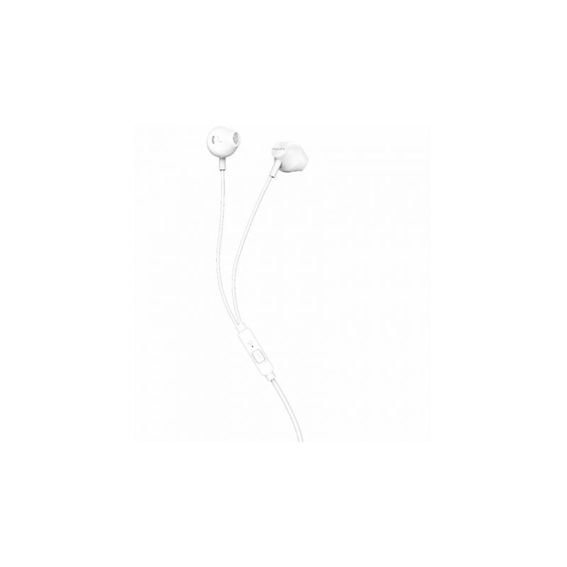 Auriculares Intrauditivos Philips TAUE101- con Micrófono- Jack 3-5- Blancos