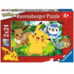 Puzzle ravensburger pokemon 2x24 4+