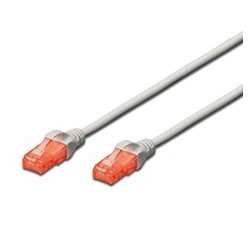 CABLE DE RED CAT 6 U-UTP DE 10 METROS EN COLOR GRIS