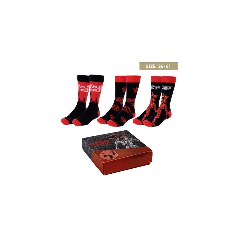 Pack calcetines 3 piezas stranger things