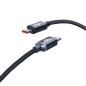 Cable USB 2-0 Tipo-C Subblim Optimus- USB Tipo-C Macho - USB Tipo-C Macho- Hasta 60W- 480Mbps- 1m- Negro