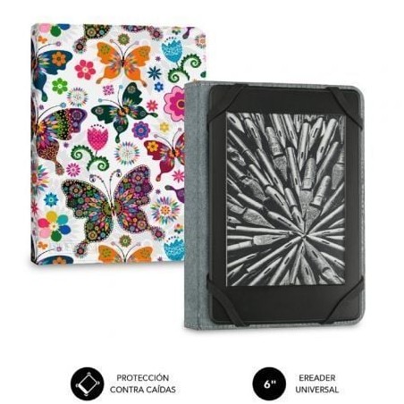 Funda para libro electrónico Subblim 1EC010 Clever Ebook Case 6" Mariposas