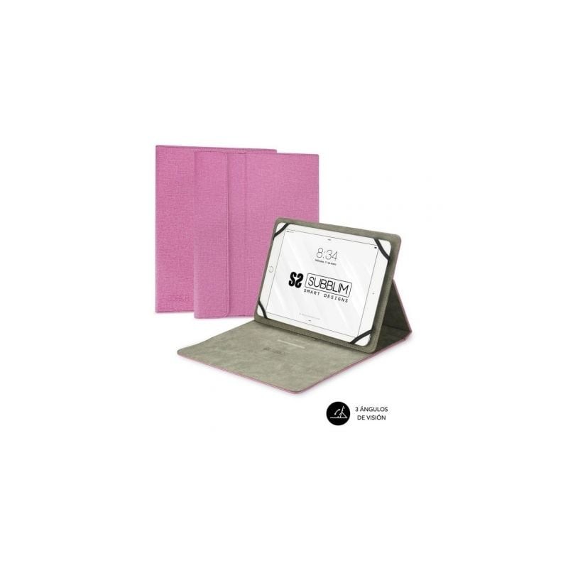 FUNDA TABLET SUBBLIM CLEVER STAND TABLET CASE 10,1" PINK