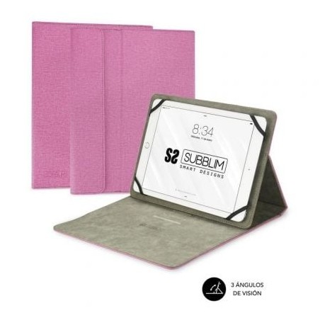 Funda Subblim Clever Stand para Tablets de 9-6"-11"- Rosa