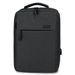 Mochila Subblim Traveller Airpadding Backpack para Portátiles hasta 15-6"- Puerto USB- Gris