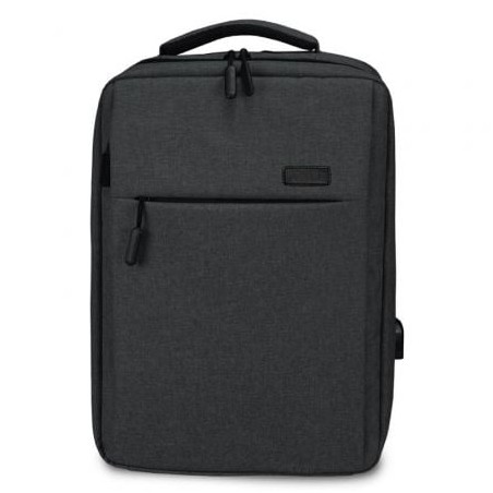 Mochila Subblim Traveller Airpadding Backpack para Portátiles hasta 15-6"- Puerto USB- Gris