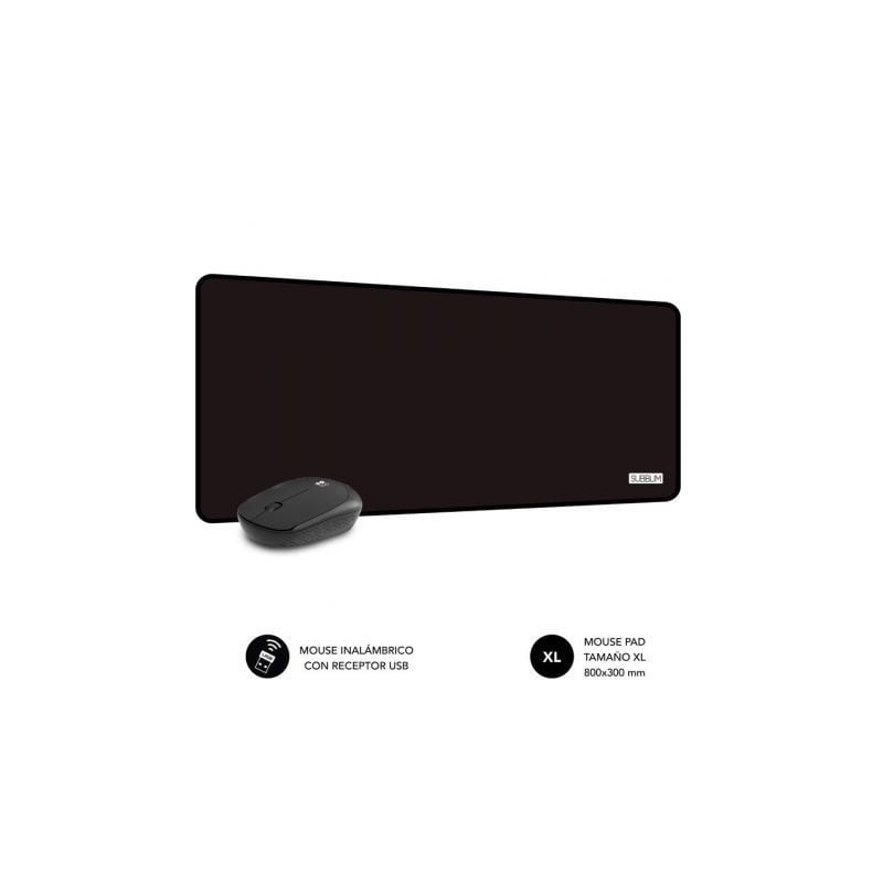 PACK SUBBLIM HARMONY MOUSEPAD XL + WIRELESS MOUSE BLACK PACK SUBBLIM HARMONY MOUSEPAD XL + WIRELESS MOUSE BLACK