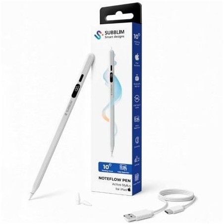 Lápiz Electrónico Subblim NoteFlow Pen para iPad- Blanco