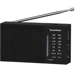 Radio Portátil Sunstech RPS412- a Pilas- Negra