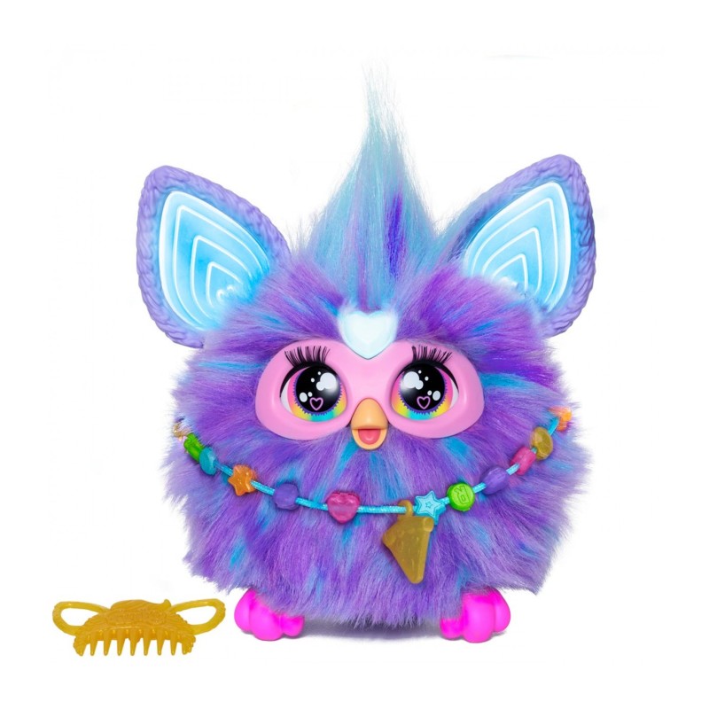 Juguete interactivo hasbro furby morado