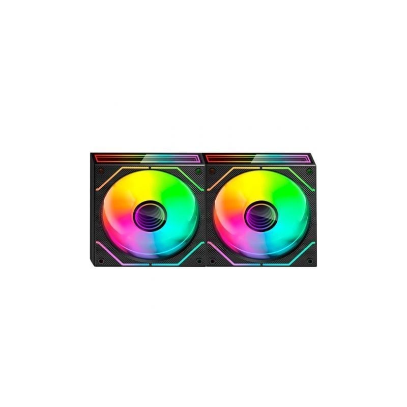 Pack 2 Ventiladores Mars Gaming MF-3DPROX2R- 12cm- ARGB