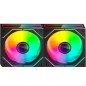 Pack 2 Ventiladores Mars Gaming MF-3DPROX2R- 12cm- ARGB