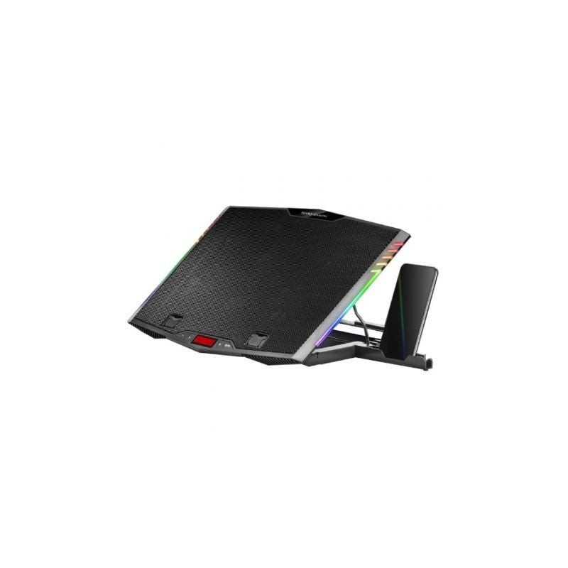 Soporte Refrigerante Mars Gaming MNBC5 para Portátiles hasta 17-3"- Iluminación LED