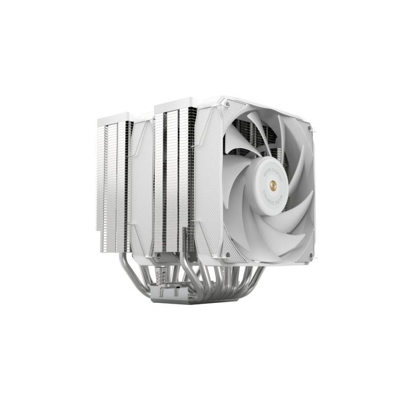 Ventilador con Disipador Mars Gaming MCPU-XU9- 12cm- Blanco
