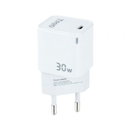 CARGADOR DE PARED TOOQ GAN USB-C PD 30W