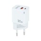 CARGADOR DE PARED TOOQ GAN USB-C PD USB-A QC 30W CARGADOR DE PARED TOOQ GAN USB-C PD USB-A QC 30W