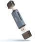 LECTOR TARJETAS TOOQ USB 3-0 (USB-C+USB-A) SD-TF GRIS LECTOR TARJETAS TOOQ USB 3-0 (USB-C+USB-A) SD-TF GRIS