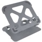 TooQ Soporte Elevador de Aluminio Ajustable Ergonómico para Portátiles, Gris