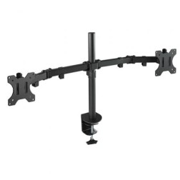 Soporte de Mesa para 2 Monitores TooQ DB1232TN-B- Giratorio- Inclinable- hasta 8kg