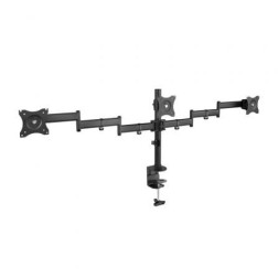 Soporte de Mesa para 3 Monitores TooQ DB1327TN-B- Giratorio- Inclinable- hasta 8kg