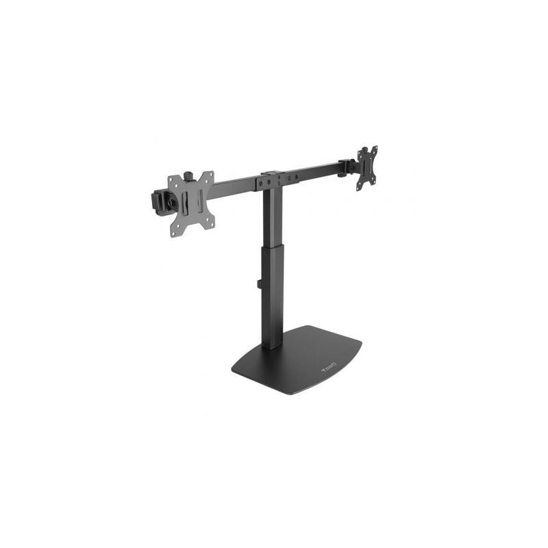 Soporte de Sobremesa para 2 Monitores TooQ DB1727TN-B- Giratorio- Inclinable- hasta 6kg