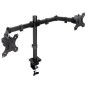 SOPORTE TOOQ MESA GIRA INCLI 2 BRAZOS 17-27" NEGRO