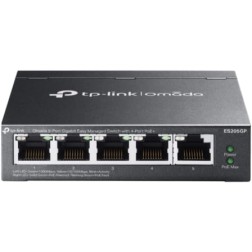 Switch TP-Link Omada ES205GP 5 Puertos- RJ-45 10-100-1000- PoE+