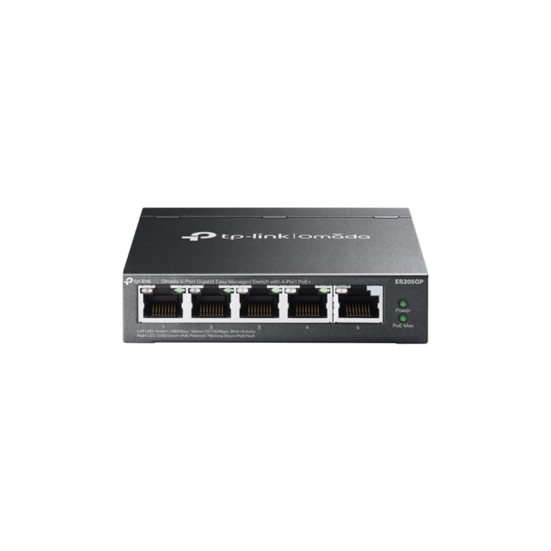 Switch TP-Link Omada ES205GP 5 Puertos- RJ-45 10-100-1000- PoE+