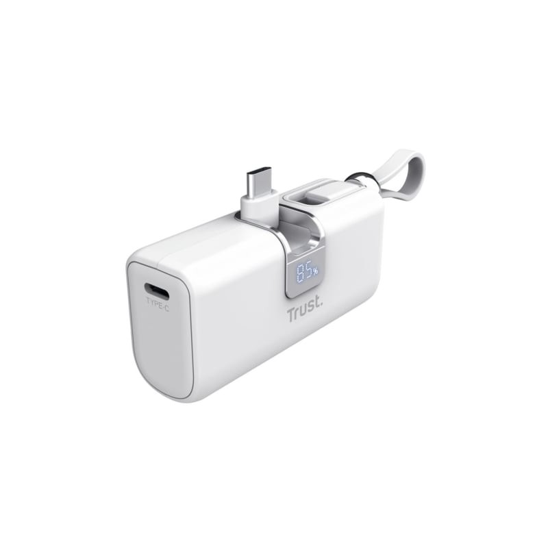 Powerbank 5000mAh Trust Pacto 26105- 18W- Blanca