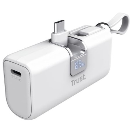 Powerbank 5000mAh Trust Pacto 26105- 18W- Blanca
