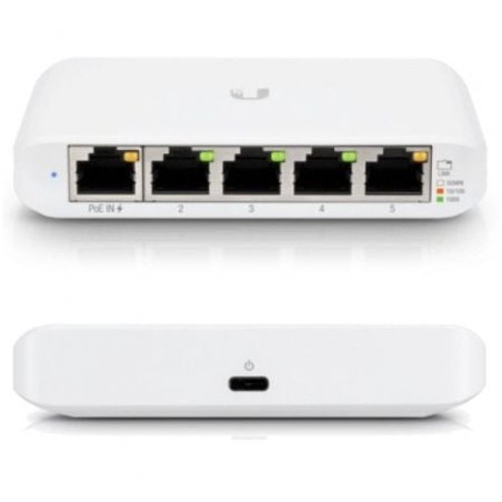 Switch Gestionado Ubiquiti USW-Flex Mini 5 Puertos- RJ45 10-100-1000 POE