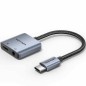 Adaptador Audio Vention BIGHA- USB Tipo-C Macho - Jack 3-5 Hembra- USB Tipo-C PD Hembra- Gris