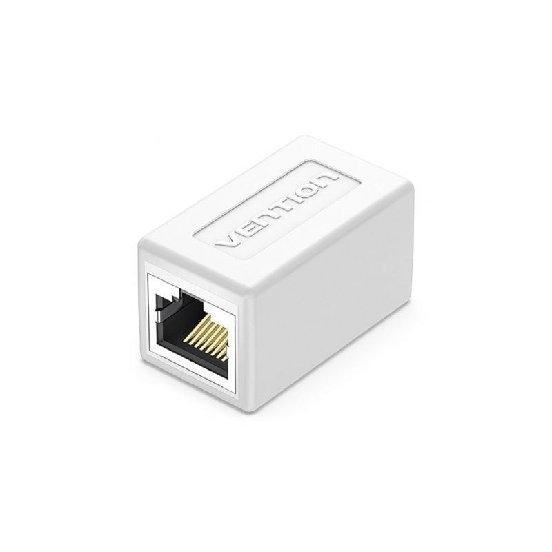 Adaptador Conector RJ45 IPVW0 Cat-6 FTP- RJ45 Hembra - RJ45 Hembra- Blanco