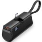 Powerbank 4800mAh Vention FHQB0- 22-5W- Negra- Incluye Cable USB Tipo-C y Lightning