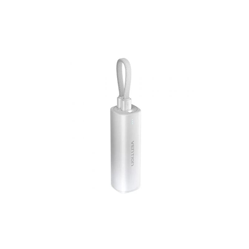 Powerbank 5000mAh Vention FHWM0- 20W- Gris- Incluye Cable USB Tipo-C y Lightning