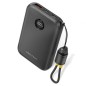 Powerbank 10000mAh Vention FKAB0-C- 22-5W- Negra- Incluye Cable USB Tipo-C