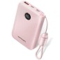 Powerbank 10000mAh Vention FKAP0-C- 22-5W- Rosa- Incluye Cable USB Tipo-C
