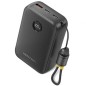 Powerbank 20000mAh Vention FKBB0-C- 22-5W- Negra- Incluye Cable USB Tipo-C