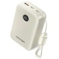 Powerbank 20000mAh Vention FKBN0-C- 22-5W- Beige- Incluye Cable USB Tipo-C