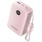 Powerbank 20000mAh Vention FKBP0-C- 22-5W- Rosa- Incluye Cable USB Tipo-C