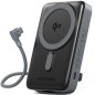 Powerbank 10000mAh Vention FKHH0- 35W- Wireless- Gris- Incluye Cable USB Tipo-C