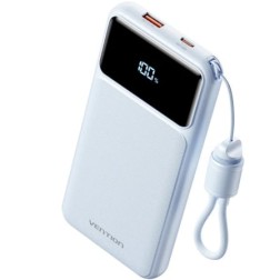Powerbank 10000mAh Vention XGYL0-39-TY- 22-5W- Azul- Incluye Cable USB Tipo-C