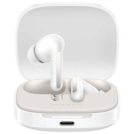 Auriculares Bluetooth Xiaomi Redmi Buds 6 con estuche de carga- Autonomía 10h- Blancos