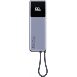 Powerbank 10000mAh Xiaomi Power Bank 10000 Integrated Cable- 165W- Gris