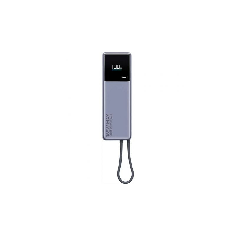 Powerbank 10000mAh Xiaomi Power Bank 10000 Integrated Cable- 165W- Gris